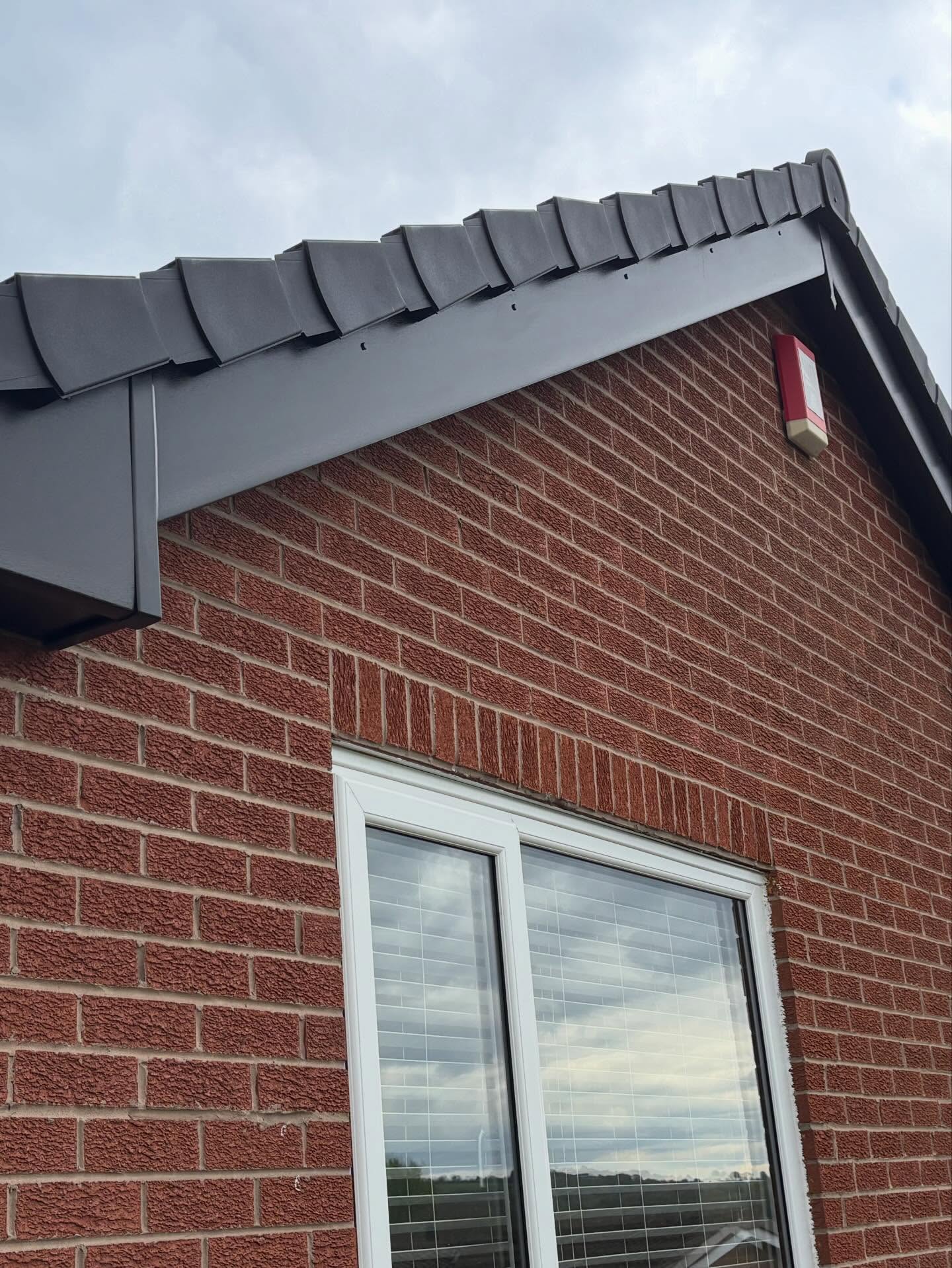 Black fascias, soffits and guttering