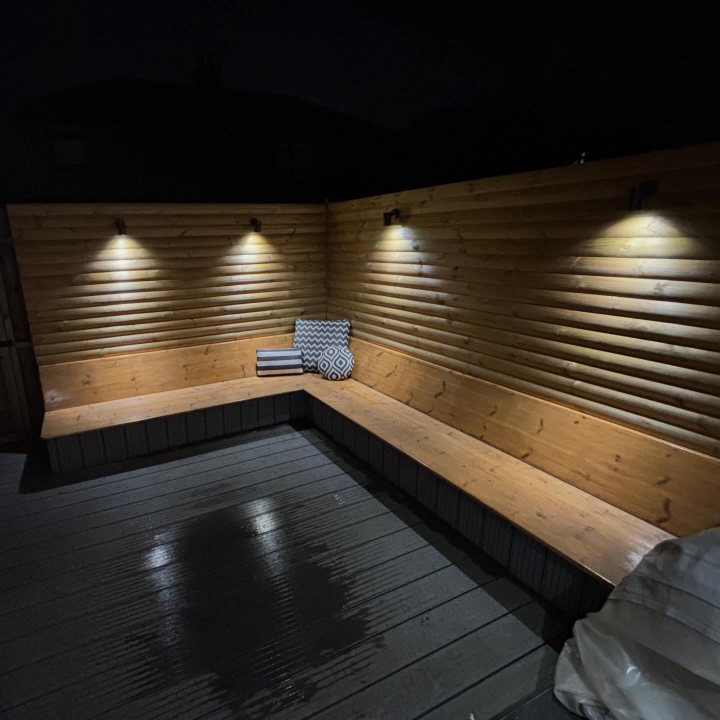 Low maintenance back garden with composite decking